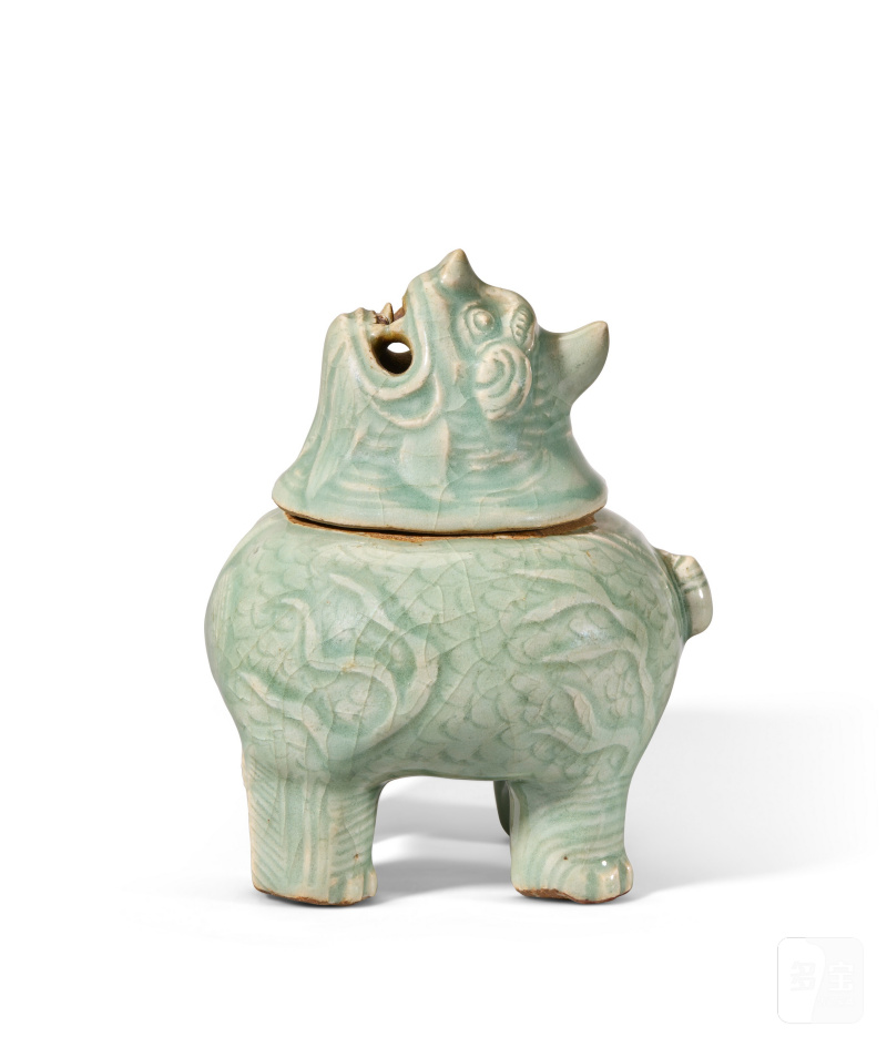 明十六世紀 龍泉青釉甪端小香爐  CHINA, MING DYNASTY, 16TH CENTURY - 图2